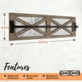 thumbnail image 3 of Autumn Alley Wall Mounted  Farmhouse Rustic Wall Rack for Coats, Farmhouse Kitchen Pot Rock, Rustic Bathroom Towel Rack, 3 of 8