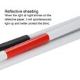 thumbnail image 6 of Folding Cane, Blind Walking Stick Foldable Reflective Guide Blind Cane Crutch Visually Impaired Adjustable Folding Blind Crutch Cane for Elder, 6 of 9