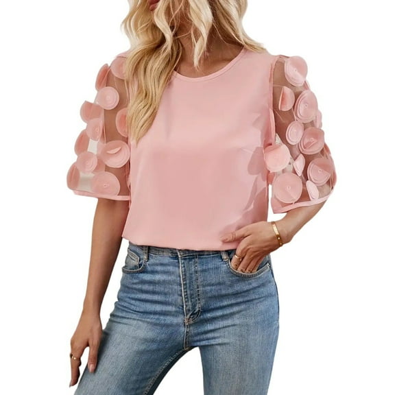 Post-Mastectomy Beach Coverups With Style, Cotton Short Sleeve Shirts For Women Spring 2025 Sexy Tops Ladies Dresses Summer Womens Casual Black Outfits Vacation Mini Pink