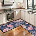 thumbnail image 3 of Kitchen Rugs Sets Of 2,Pioneer Flower Floral Print Pattern Anti Fatigue Kitchen Mat Rugs Non Slip Washable,Decorative Kitchen Floor Mats for Kitchen,Sink,Laundry,17"x47"+17"x47", 3 of 5