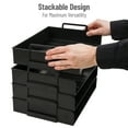 thumbnail image 4 of Mind Reader Stackable Paper Tray, Desktop Organizer, File Storage, Office, Plastic, 13.75"L x 10"W x 10.75"H, 4 Pcs., Black, 4 of 7