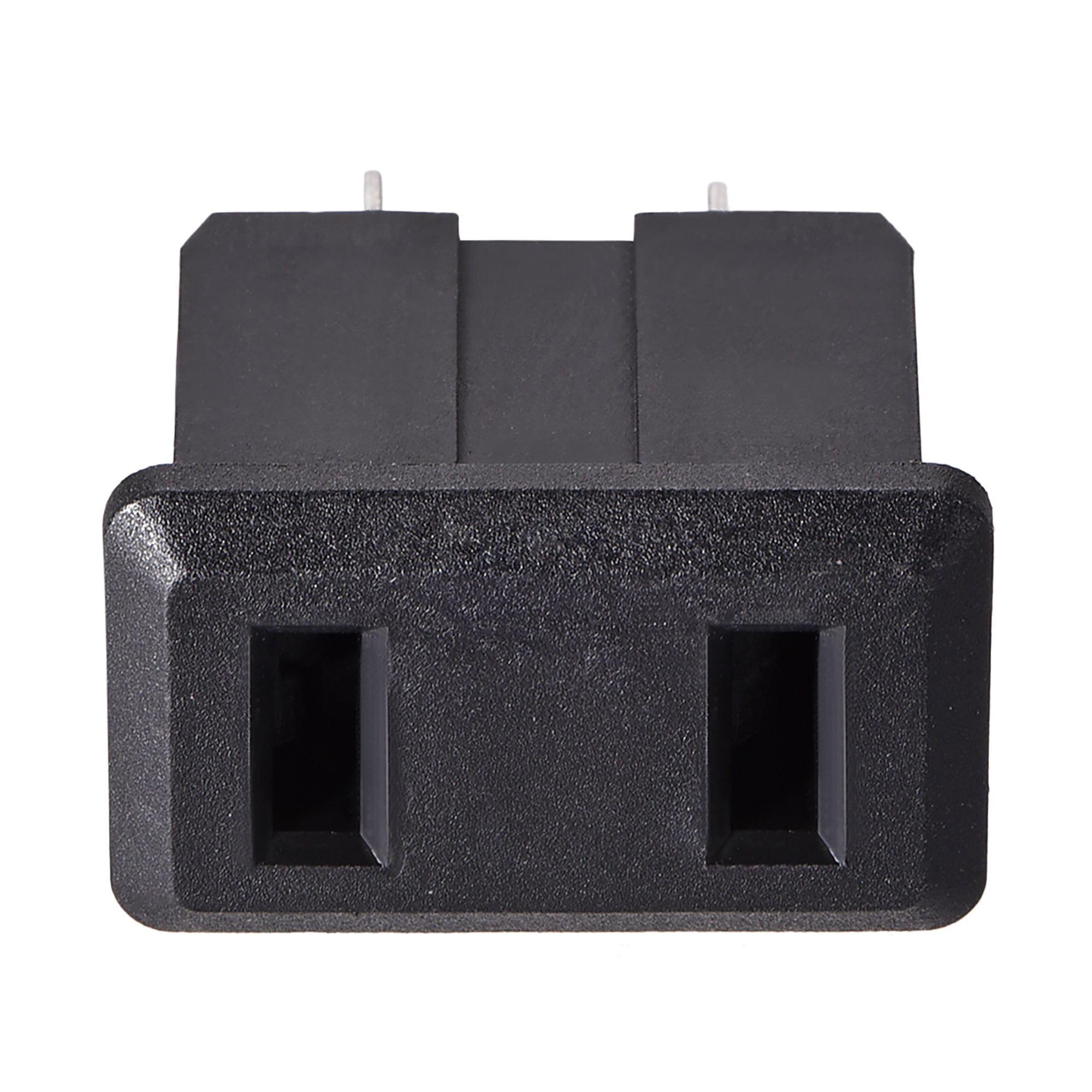 Uxcell IEC Inlet Module Socket - AC 250V 10A 2-Pin Panel Mount Power Connector Plug (Pack Of 6)