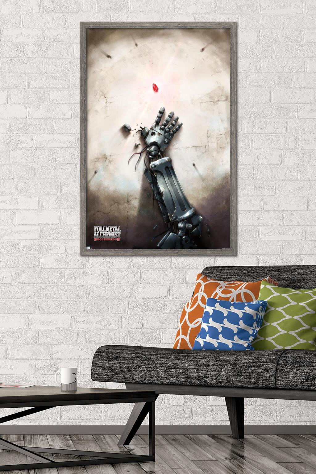 Fullmetal Alchemist: Brotherhood - Key Art 4 Wall Poster, 22.375" x 34" Framed
