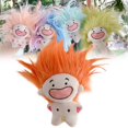 thumbnail image 2 of ​​LYINGF Cute Stuffed Plush Toy Keychain, Twelve Zodiac Keychain - Hilarious Hairstyle Design with Cute Appearance, Collectible Character Keychain with Personalization Features​​, 2 of 9
