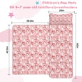 thumbnail image 5 of Pink Christmas Snowman Pattern Toddler Nap Mats for Kids Preschool,50"x20" Sleeping Mat Bag or Kids,Toddler Sleeping Bag,Toddler Nap Mat or Daycare, 5 of 6