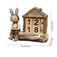 thumbnail image 3 of Wooden Calendar Easter Wooden Tabletop Calendar Reusable Building Block Desktop Decoration Ornament Crafts(1Pcs) JASKFLY, 3 of 9