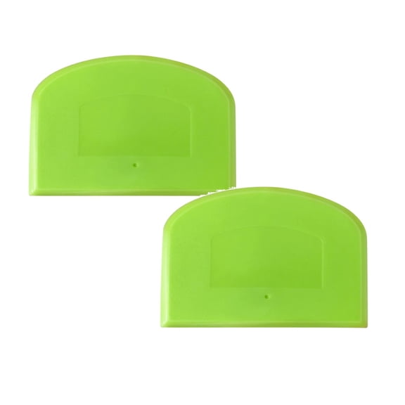 Dreamyjuly Cake Dough Plastic Baking Butter Scraper Tool, Kitchen Spatula Batter Mixer, Non-Stick Food Turner, Silicone Cooking Utensils for Baking and Dining, Green 2Pcs