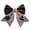 C001- Style A, variant on Holiday Decor, Bow Decor, Halloween Plush, Halloween Decorations, 14X12 Inch Fluffy Plush Fabric Halloween Bow, Suitable for Haunted House Themed Layout, Accessory Pairing, Front