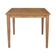 thumbnail image 4 of 36 x 36 in. Solid Wood Dining Table with Shaker Styled Legs - Distressed Oak, 4 of 6