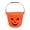 Orange, variant on 🎃 Orange Halloween Pumpkin Bucket, Lantern Candy Pail with Handle, Plastic Treat Basket for Trick Or Treat Party Supplies, Fall Outdoor Indoor Decoration