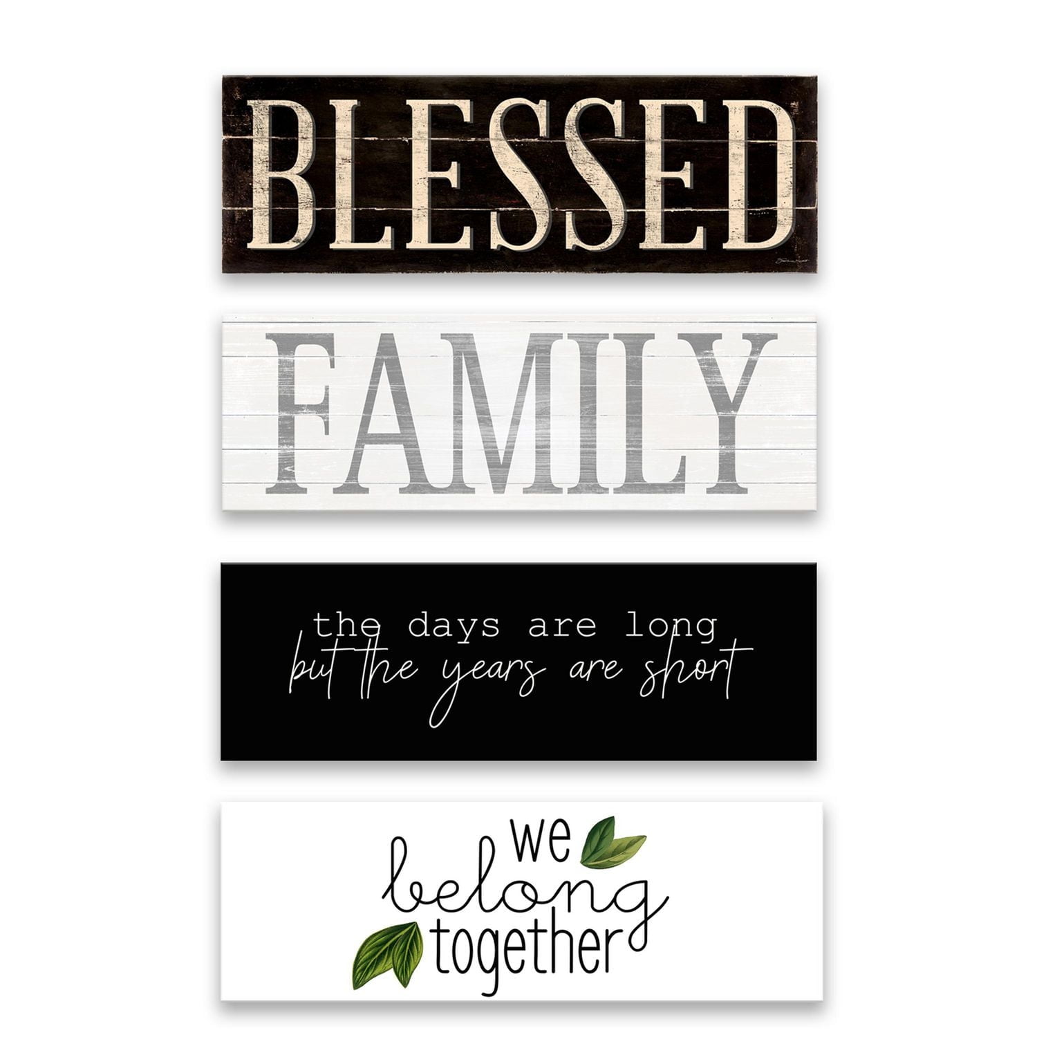 Artissimo Designs Family Assortment Printed Canvas - 36W x 12H x 1.25D