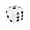 White, variant on 1 Pcs Inflatable Dice,11.8" Dice for Indoor and Outdoor Broad Game, Ludo and Pool Party,for Indoor Outdoor Lawn Swimming Pool Birthday Party Favor Bunco Night Board Game Christmas Decoration Red