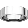 thumbnail image 4 of 6mm Flat Comfort Fit Band in 14k White Gold - Size 8, 4 of 9