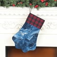 thumbnail image 6 of Dog Paw Decorative Socks 17x11.8in Top With A Strap Design For Easy Hanging For Festive Christmas Party Decorations Steelblue Marble_2, 6 of 8