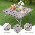 thumbnail image 4 of Animal Beagle Cute Dog Square Fitted Tablecloth with Elastic Edge,Square Table Cover,Washable Elastic Table Cover for Home Kitchen Party Decor 34"x34", 4 of 6