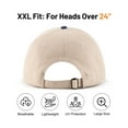 thumbnail image 2 of Zylioo XXL 2-Tone Baseball Cap, Extra Large Low Profile Dad Hat, Oversize 6-Panel 100% Cotton Golf Cap For Big Heads, 2 of 4