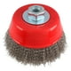 thumbnail image 1 of Carda Copa Ondulada Fino Acero Inox 5x.30mm Rosca M14 Urrea Urrea C937, 1 of 1