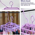 thumbnail image 3 of Tendedero de calcetines, tendedero de ropa con 32 clips, tendedero plegable a prueba de viento para ropa interior, calcetines, ropa de bebé, toallas, perchas de plástico (, 3 of 5