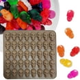 thumbnail image 3 of D-GROEE 1 Set 3D Skull Candy Chocolate Mold Easy Release Silicone Mold,40 Cavity Funny Biscuit Mold for Halloween Party, 3 of 7