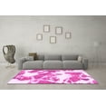 thumbnail image 3 of Ahgly Company Indoor Round Abstract Pink Modern Area Rugs, 7' Round, 3 of 4