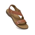 thumbnail image 3 of Sandalias ortopédicas Athlefit Arch Support para mujer, piel marrón, 3 of 6