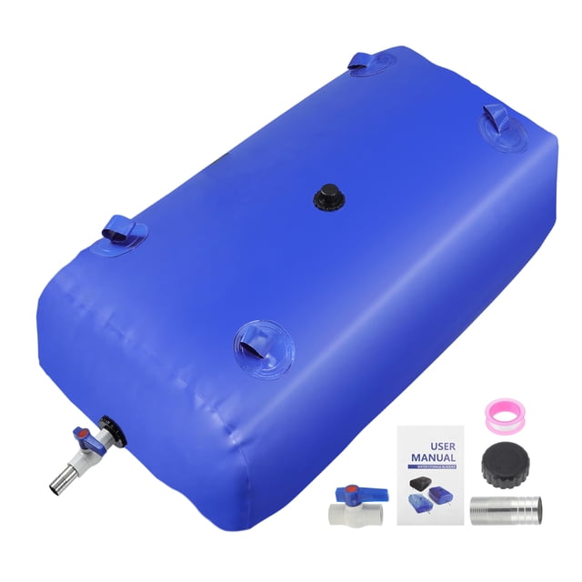 Depósito de Agua de 400 L/105.7 gal Plegable Portátil Tanque de Agua de Emergencia