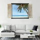 thumbnail image 5 of Etiqueta engomada de la pared del amanecer del océano de la playa del paisaje de la ventana 3D para la decoración de la sala de estar del dormitorio (A), 5 of 7