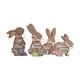 thumbnail image 1 of 4 piezas de decoraciones de conejo de Pascua, letreros de decoración de conejo, bloques de decoración de Pascua para comedor, 1 of 9