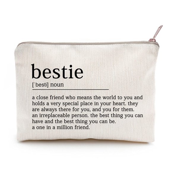 Sac de Maquillage Définition Meilleure Amie Cadeau de Travail Meilleure Amie Cadeau Meilleure Sœur Cadeaux Sœur Collège Sœur Graduation