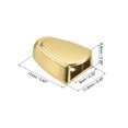 thumbnail image 2 of Metal Cremallera Tapón, 30uds 0.35'' Pulgar Cremallera Cola Clip Enchufe Cabeza para Bricolaje Decoración Cuero Artesanía Ferretería, Dorado, 2 of 6