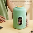thumbnail image 2 of Travel Electric Hot Pot,500W Portable Mini Electric Cooker with Ceramic Inner & Steamer,Small Slow Cooker with 12-Hour Reservation, for Rice, Soup & Steaming,Ideal for Dorm,Office,Travel Gifts, 2 of 9