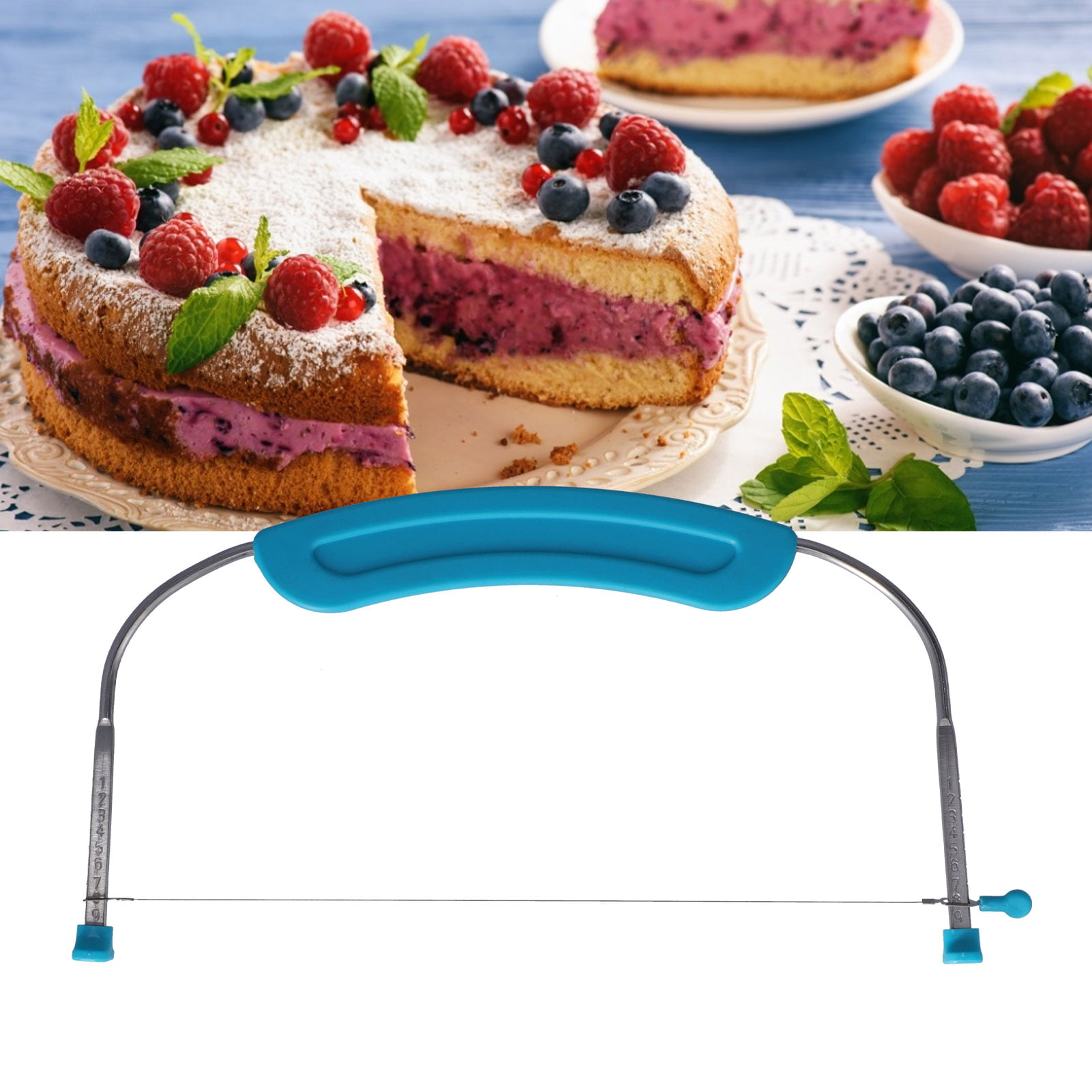 Details about   Durable Cake Saw Stainless Steel Cake Cutter Baking for Home Bake Shop Kirchen 