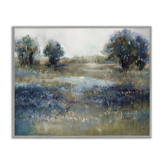Stupell Industries Contemporary Impressionist Nature Composition Gray Framed Giclee Art, 20 x 16, by K. Nari