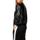 thumbnail image 2 of Chaqueta bomber con lentejuelas para mujer, chaqueta de manga larga con cremallera, ropa de calle informal, 2 of 8
