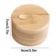 thumbnail image 3 of Tarro de Madera para Condimentos con Cuchara | Organizador de Especias para Cocina | Madera Ecológica | Tamaño Compacto de 8,9 Cm | Contenedor Apilable Multicompartimento para Hierbas, Sal y Pimienta, 3 of 6