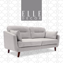 Elle Decor Chloe Loveseat in Light Gray