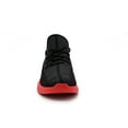 thumbnail image 6 of AKADEMIKS Men's Fit 2.0 Knit Jogger Sneakers, Breathable Running Shoes for Athletic and Casual Wear - Black/Red, Size 10, 6 of 6