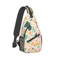 thumbnail image 2 of ZICANCN Crossbody Sling Bags for Women Men,Modern Colorful Terrazzo Pink Casual Shoulder Backpacks for Hiking Daypacks, 2 of 9