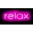 thumbnail image 2 of Carr, Hailey 32x18 White Modern Wood Framed Museum Art Print Titled - Neon Relax PB, 2 of 4