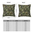 thumbnail image 2 of Fuzoiu Green Skulls Print Square Pillow Cover,Hidden Zipper Design,Luxury Square Pillow Case, Throw Pillow,Couch Cushion-12"x12", 2 of 7
