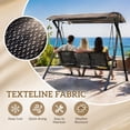 thumbnail image 3 of Outsunny 2-Person Outdoor Glider Bench, Patio Double Swing Loveseat with Steel Frame and Mesh Seat, Black, 3 of 10