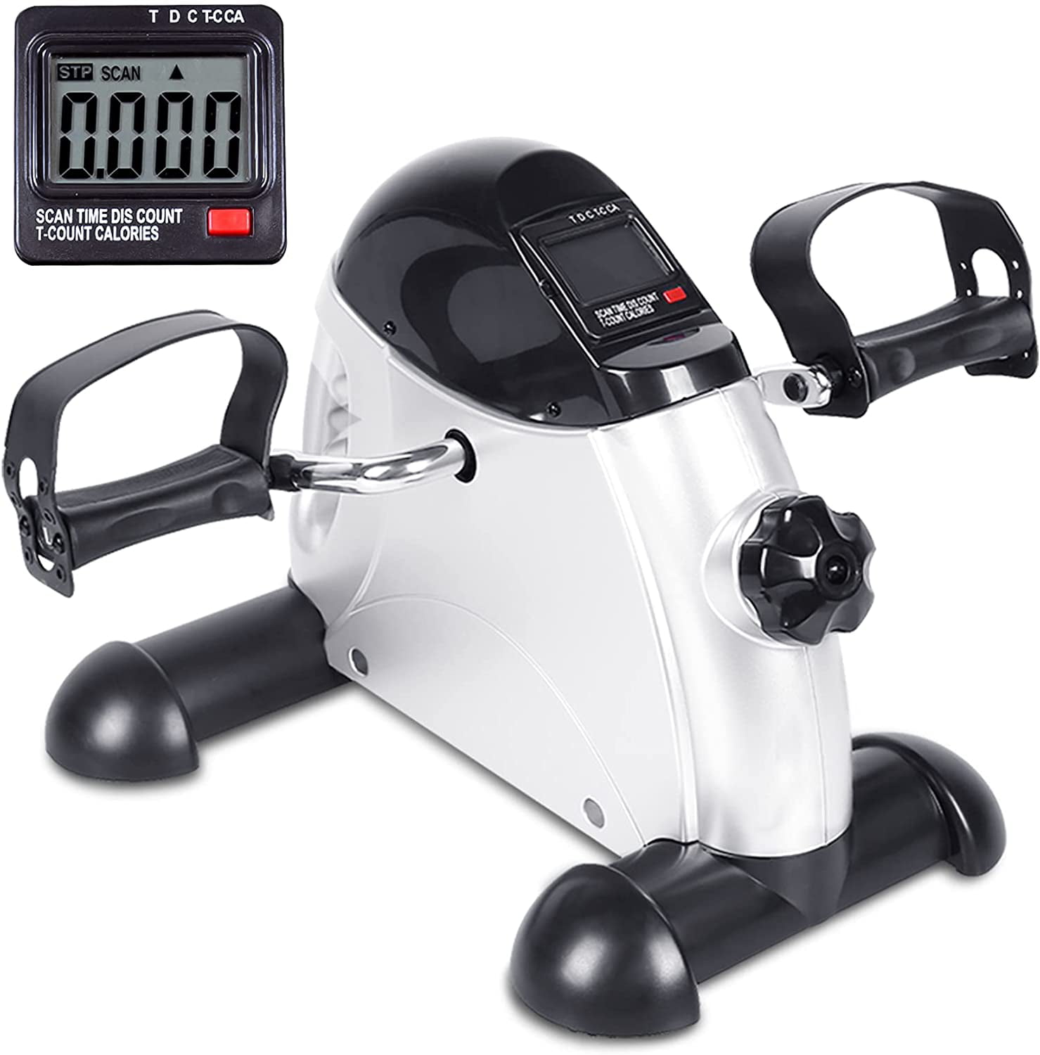 Pedal Exerciser Under Desk Mini Arm Leg Exercise Bike with LCD Screen Display US 