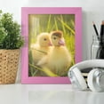 thumbnail image 2 of Grooved 6 in. x 8 in. Pink Picture Frame Set (Set of 4), 2 of 6