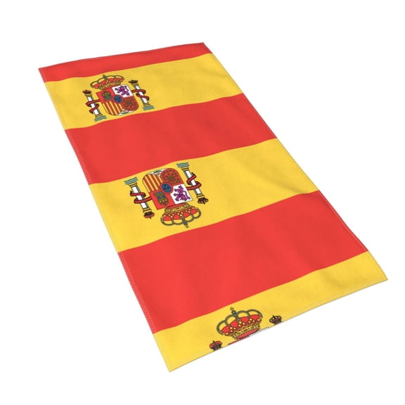 Hand Towels Flag Of Spain Bath Shower Towels Fingertip Kitchen Dish Guest Towel 15.7 X 27.5 In