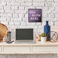 thumbnail image 2 of Stupell Industries Neon You Glow Girl Fashion Modern Pink Word Design Framed Giclee Texturized Art by Dawn Vietro, 2 of 5