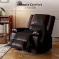 thumbnail image 7 of IDEALHOUSE Sofa Bed Coffee Power Recliner Chair with Massage & Heat, Electric Lift, Adjustable PU Upholstery, Cup Holder, USB Port, and Side Pocket, Heavy Duty Reclining Sofa, 7 of 7