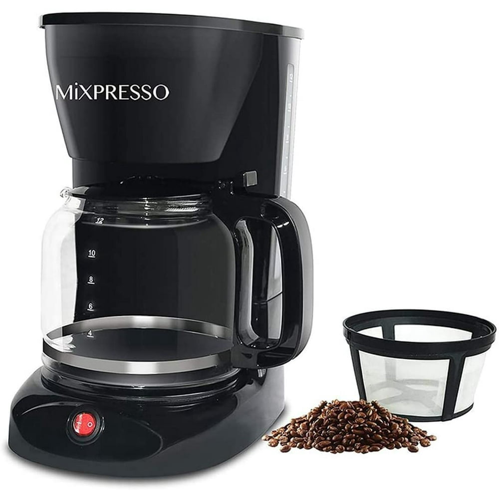 12Cup Drip Coffee Maker, Coffee Pot Machine Including Reusable And