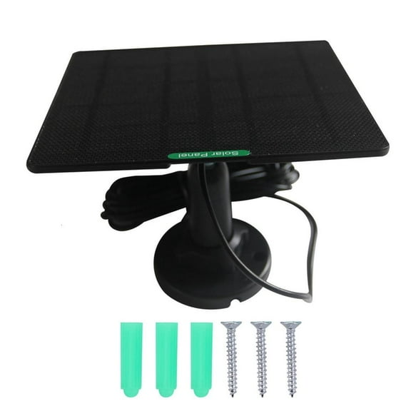 Ciwanning 5W 5V Outdoor Solar Panel Charger For Rings Stick Up Camera Battery Models Builts In Overcharge Protections