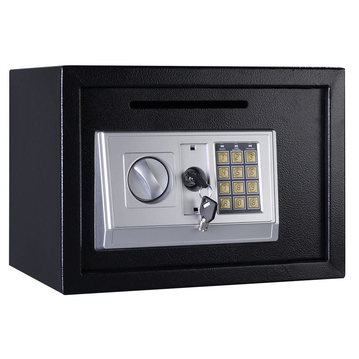 Fire Proof Electronic Wall Safe Lock Hidden Cash Jewelry Small Guns Key Security 