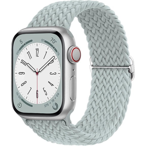 LEIXIUER Braided Solo Loop Compatible with Apple Watch Bands iWatch Band 41mm 40mm 38mm 49mm 45mm 44mm 42mm Women Men, Adjustable Stretchy Nylon Strap for iWatch Series 9 8 7 6 SE 5 4 3 2 1 Ultra
